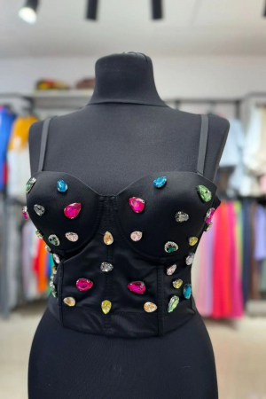 Bluze Dama - Corset Dama cu Pietre Semiprețioase