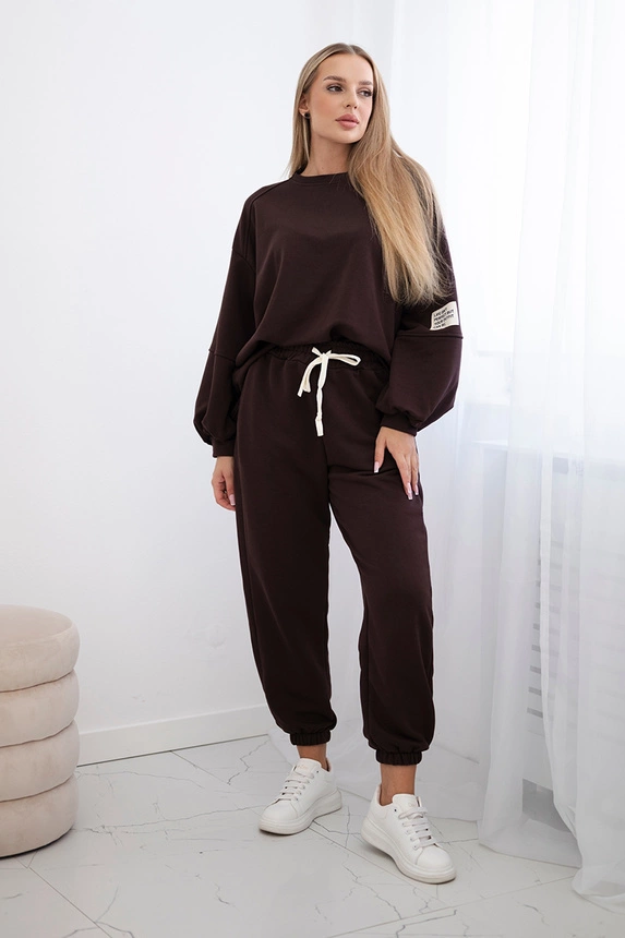 Compleuri Dama - Compleu Dama 2 Piese din Bumbac Premium - Set 2 Piese Hanorac si Pantaloni