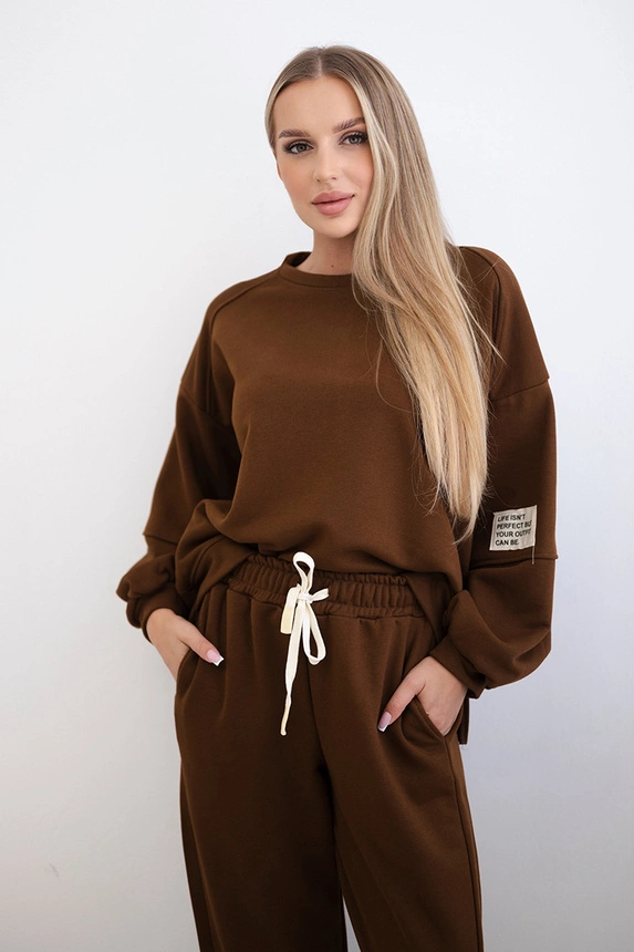 Compleu Dama 2 Piese din Bumbac Premium - Set 2 Piese Hanorac si Pantaloni [2]