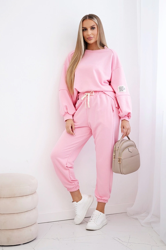 Compleuri Dama - Compleu Dama 2 Piese din Bumbac Premium - Set 2 Piese Hanorac si Pantaloni