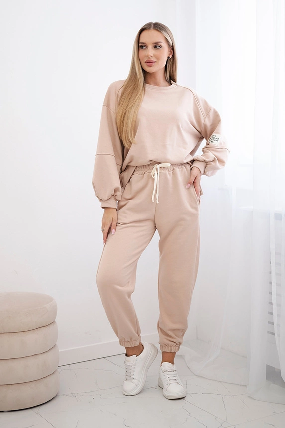 Compleuri Dama - Compleu Dama 2 Piese din Bumbac Premium - Set 2 Piese Hanorac si Pantaloni