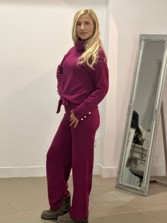 Compleu Dama Molton Bluza si Pantalon - Albastru - Amethysta.ro [1]