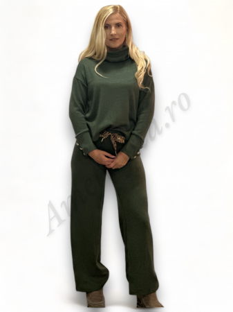 Compleu Dama Molton Bluza si Pantalon - Kaky - Amethysta.ro [2]