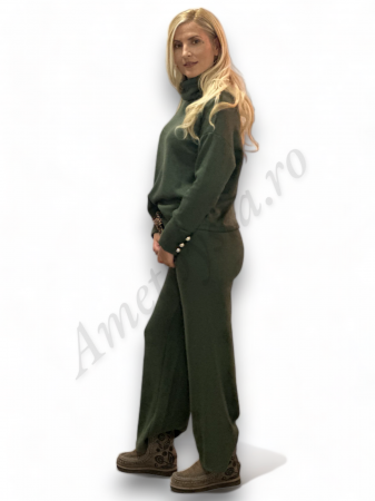 Compleu Dama Molton Bluza si Pantalon - Kaky - Amethysta.ro [1]