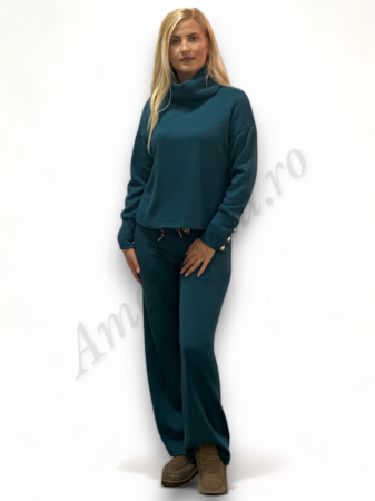 Compleu Dama Molton Bluza si Pantalon - Albastru - Amethysta.ro [1]
