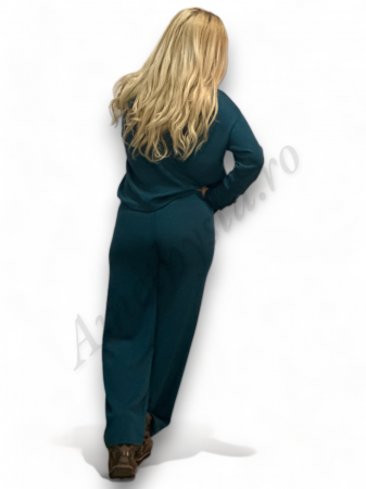 Compleu Dama Molton Bluza si Pantalon - Albastru - Amethysta.ro [2]