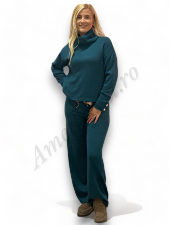 Compleu Dama Molton Bluza si Pantalon - Albastru - Amethysta.ro [4]