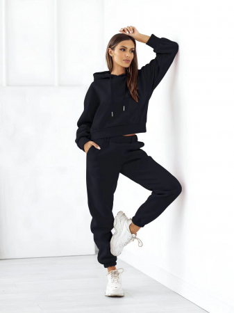 Compleu Dama Trening Dama 2 Piese Bluza si Pantalon din Bumbac Vatuit - CMS Compleuri Dama - Compleu Dama Trening Dama 2 Piese Bluza si Pantalon din Bumbac Vatuit - CMS