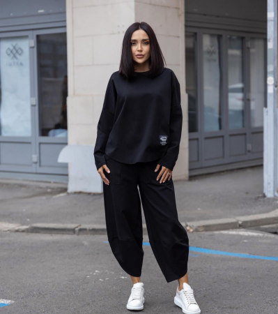 Compleu sport oversized din bumbac PREMIUM COMFY – universal, Italia [3]