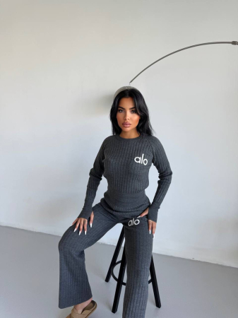 Compleu tricot dama casual chic, marime universala S-M [4]