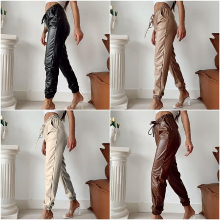 Pantaloni Dama Vatuiti din Piele Eco [2]
