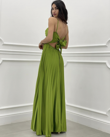 Rochie plisata de damă cu bretele - Mary [1]