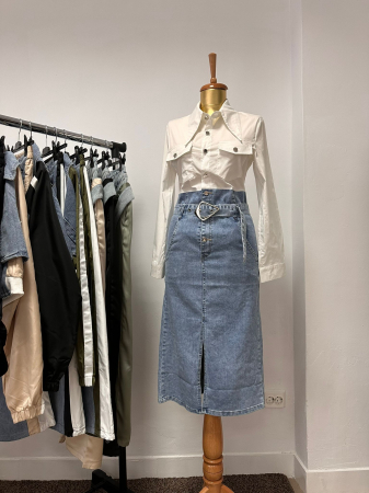 Rochie Dama Denim Blend cu Curea [7]