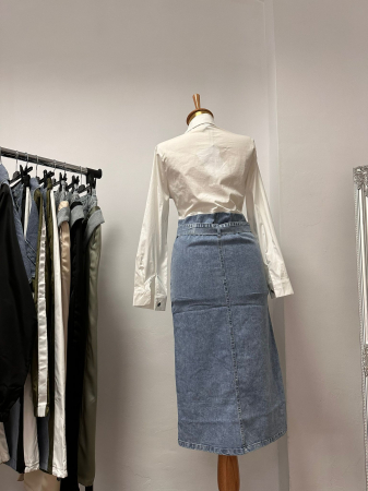Rochie Dama Denim Blend cu Curea [6]