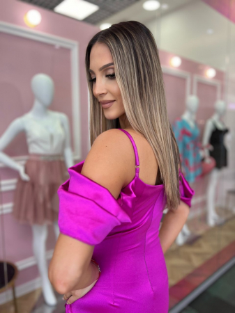 Rochie dama fara maneci cu bretele - Fabbia [3]