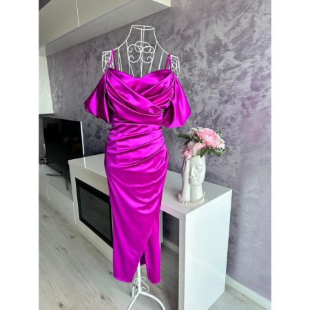 Rochie dama fara maneci cu bretele - Fabbia [4]