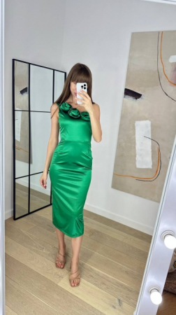 Rochii Dama - Rochie Dama pe corp cu trandafiri - Rose