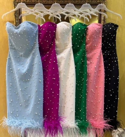 Rochie Dama Midi cu Perle - Aphrodite [3]