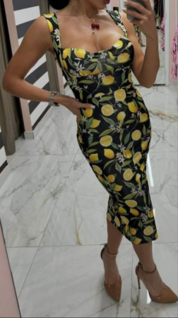 Rochii Dama - Rochie dama Polka, bumbac elastic, imprimeuri diverse, marime universala