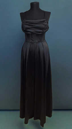 Rochii Dama - Rochie lunga satin cu corset Clara – rochie eleganta marime universala S-XL, ideala pentru evenimente speciale