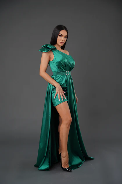 Rochie Dama Satin cu Trena - Clara [1]