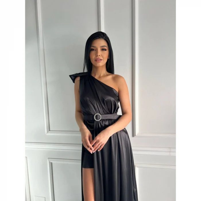 Imbracaminte Dama - Rochie Dama Satin cu Trena - Clara