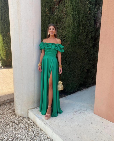 Rochie dama midi cu volane - Alesia [2]