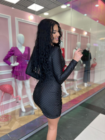 Rochie de seara din satin-lycra cu sclipici midi - turqoise [11]