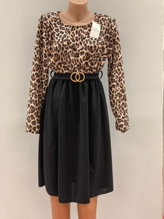 Imbracaminte Dama - Rochie de zi cu imprimeuri diverse - ALN