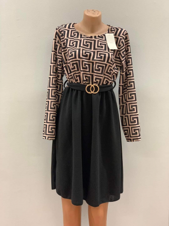 Imbracaminte Dama - Rochie de zi cu imprimeuri diverse - ALN
