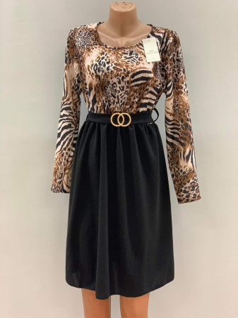 Imbracaminte Dama - Rochie de zi cu imprimeuri diverse - ALN
