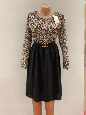 Imbracaminte Dama - Rochie de zi cu imprimeuri diverse - ALN