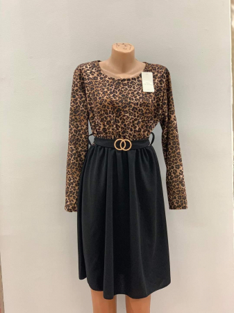 Imbracaminte Dama - Rochie de zi cu imprimeuri diverse - ALN