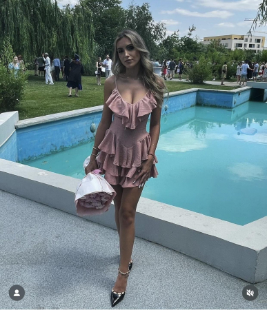 Rochie cu volane, decolteu adanc, marime universala, diverse culori - Russian [7]