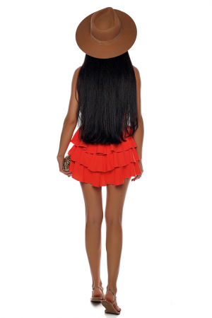 Rochie cu volane, decolteu adanc, marime universala, diverse culori - Russian [3]
