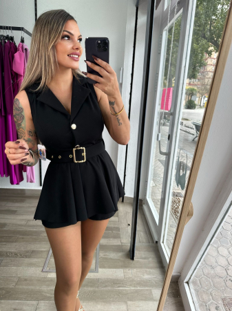 Rochie mini cu dublură tip skort, culori vibrante, mărime unică S-M [5]