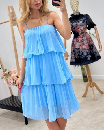 Rochii Dama - Rochie din voal cu captuseala