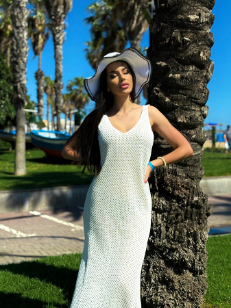 Rochie plaja tricotata lunga, model vara, marime universala S-L – 4 culori [1]