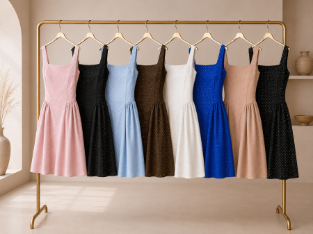 Rochii Dama - Rochie scurta eleganta cu decolteu patrat si strasuri discrete din lycra