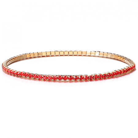 Set Bratari Tennis, Cristal Zirconiu Turcoaz 1mm, elastica, din otel inoxidabil [21]