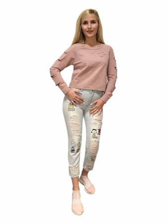 Tricou Dama Decupaje Mâneci - Scissors [2]