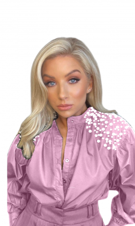 Bluze Dama - Bluza Dama cu Perle pe Umeri - Thea