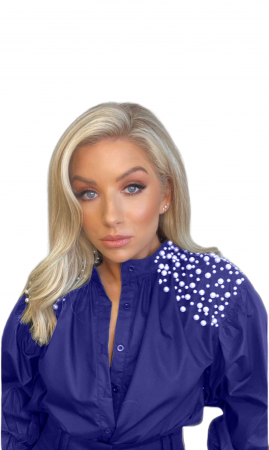 Bluze Dama - Bluza Dama cu Perle pe Umeri - Thea