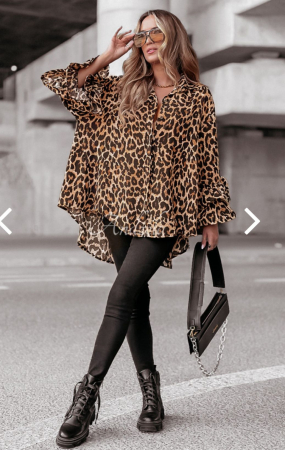 Bluze Dama - Bluza eleganta oversized cu pietricele, croi larg din bumbac