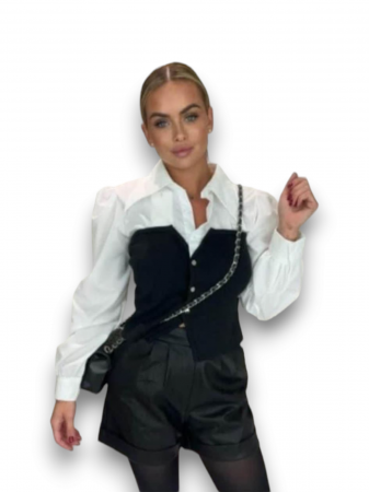 Bluze Dama - Camasa Dama cu Corset - Clotilde