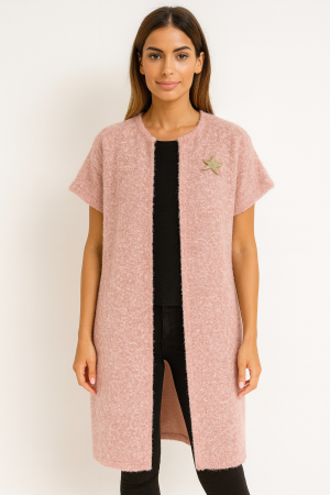 Pulovere Dama - Cardigan tip bolero din vascoza, marime universala