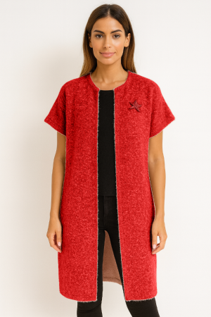 Pulovere Dama - Cardigan tip bolero din vascoza, marime universala