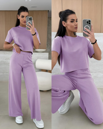 Compleuri Dama - Compleu Dama Set 2 Piese Tricou si Pantaloni Lungi - CHMS