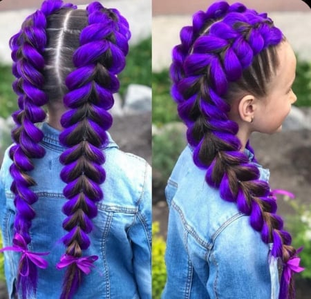 Extensii de par - Extensii de par in culori vibrante