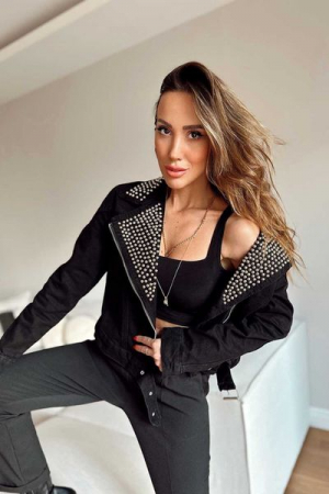 Jachete Dama - Geaca Dama Denim Boyfriend Blug cu Franjuri